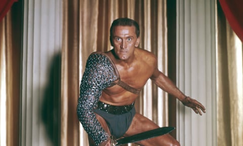 Kirk Douglas on the set of Spartacus, 1960.