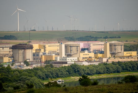 Landscape view of the nuclear plant