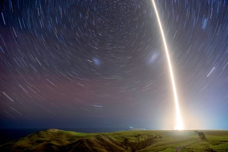 A Rocket Lab rocket is launched from the Māhia Peninsula in August 2021