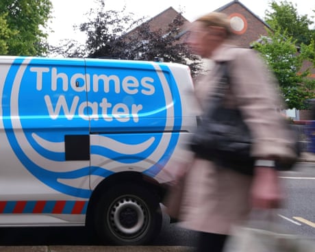 A Thames Water van parked in London