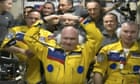 Russia denies ISS cosmonauts wore yellow and blue suits to support Ukraine