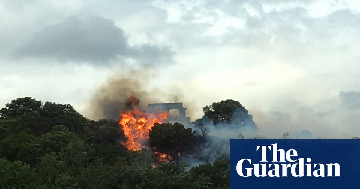 Firefighters tackle blaze on Edinburgh’s Calton Hill