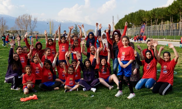 Playing football has inspired the girls in the Bekaa Valley in Lebanon.