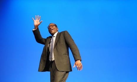 Kwasi Kwarteng at the Conservative party conference in Birmingham, 14 October 2022. 