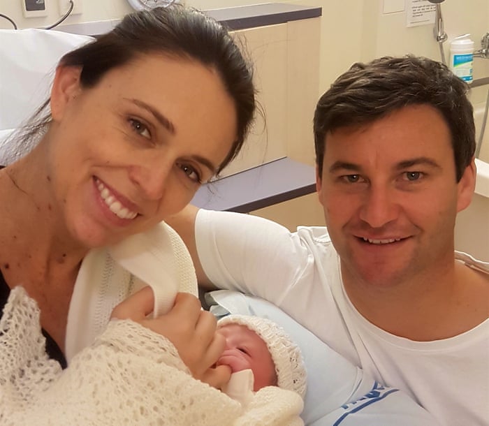 New Zealand S Jacinda Ardern Welcomes Baby Girl To Our Village World News The Guardian