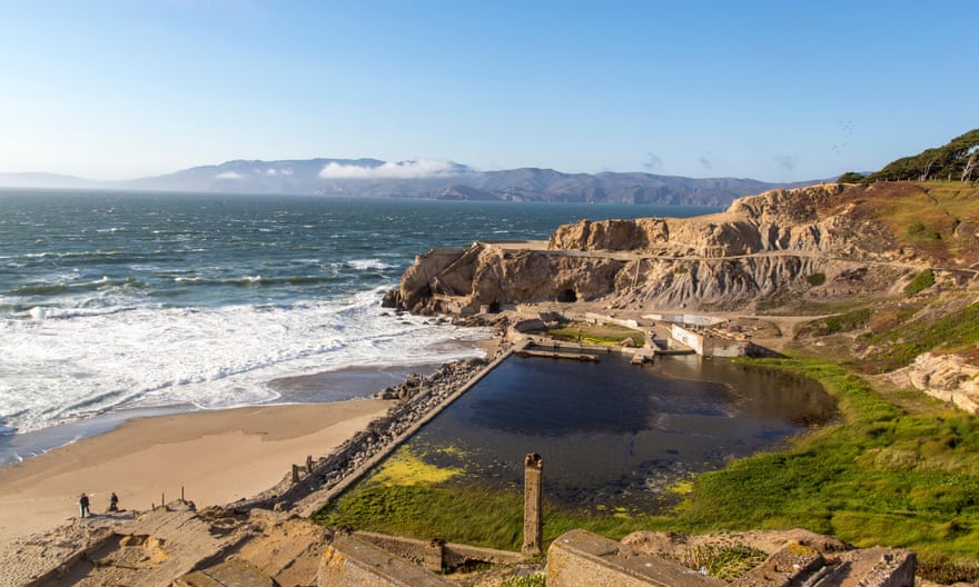 The Sutro Baths on Lands End was once a decadent swimming pavilion built in the late 19th century.