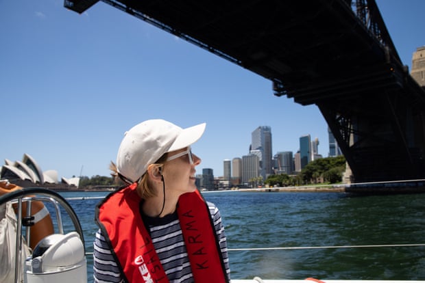 Sailing under Sydney Harbor Bridge