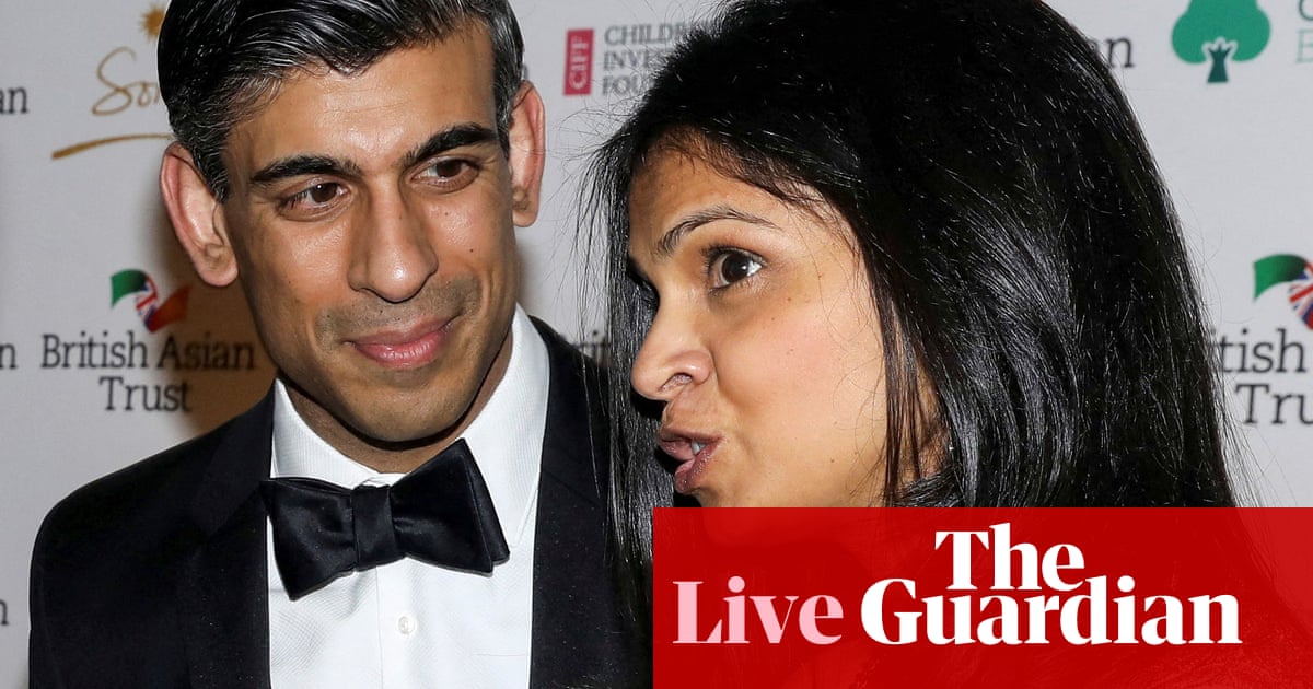 Rishi Sunak dismisses scrutiny of wife's non-dom status as 'unpleasant smears'  UK politics live