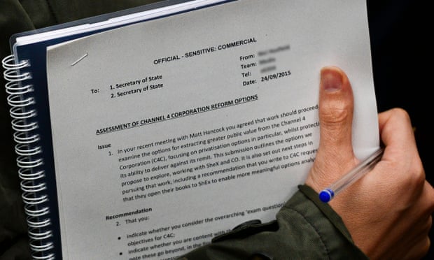 The document seen being taken into into Downing Street by a government official