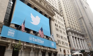 The New York Stock Exchange on the day Twitter floated in 2013.