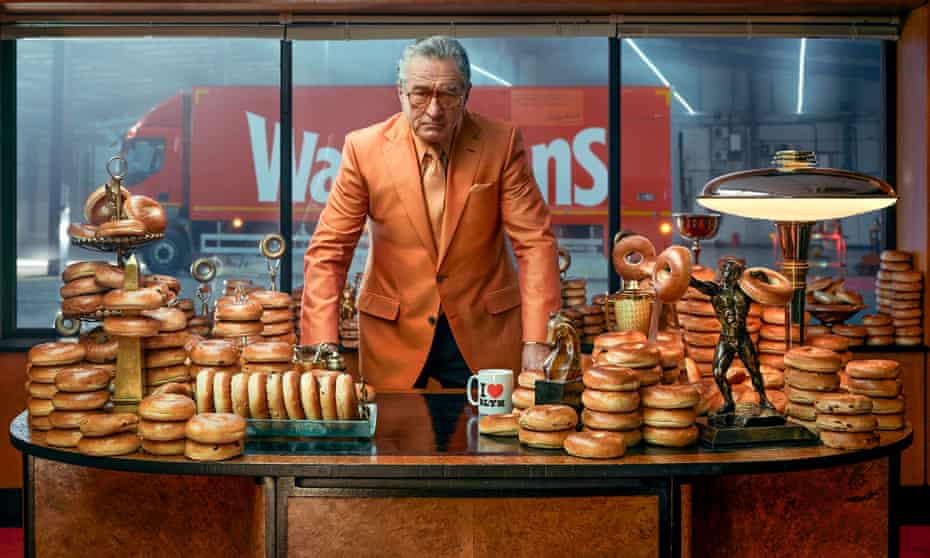 ‘Bolton bakes best bagel? My butt’ … Robert De Niro in the Warburtons TV ad.