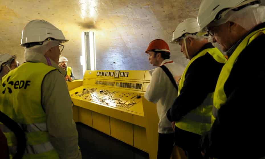People visiting EDF's disused reactor