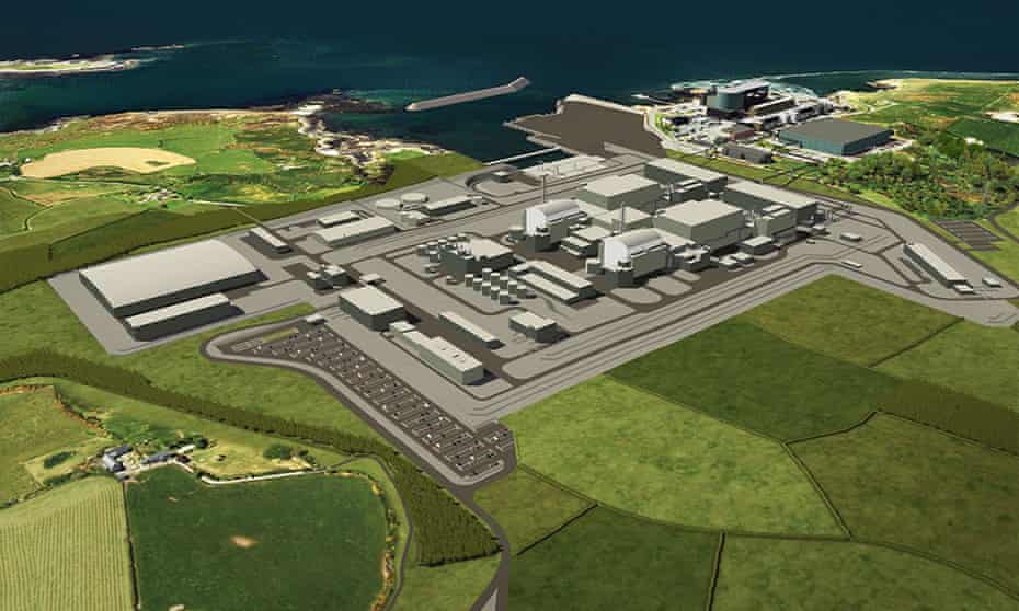 An artist’s impression of the proposed nuclear power station at Wylfa on Anglesey, north Wales