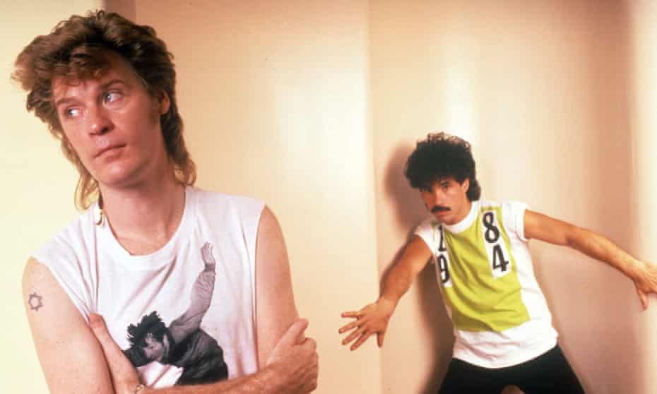 Yacht-rockin’ beats … Hall and Oates in 1984.