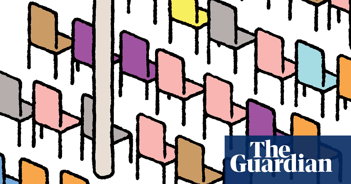 Tom Gauld on choosing your seat at a literary festival event – cartoon