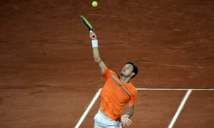 Pablo Carreño Busta won the first set against Novak Djokovic.