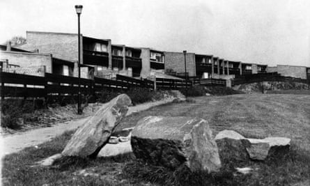 Split-level housing at Donwell Village, Washington, May 1972.