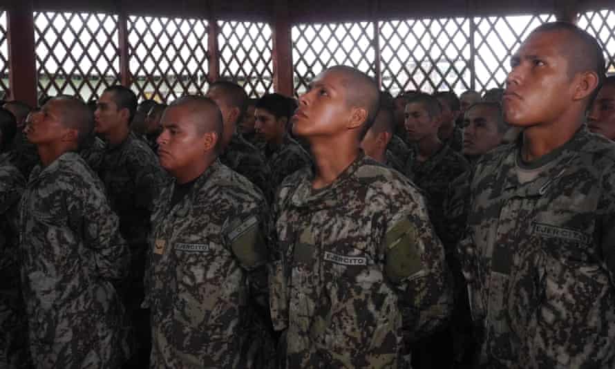 Soldiers in Peru’s new Amazon Protection Force.