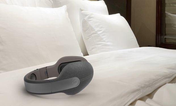 headphones on bed