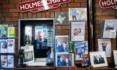 Graham Blake’s ticket office adorned with photos of Harry Styles