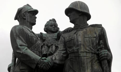 The ‘monument to gratitude’ to Soviet forces in Legnica, Poland, which has been removed