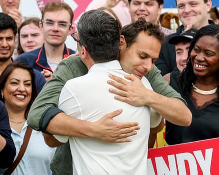Burnham embraces Josh Simons