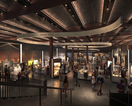 An artist’s impression of a large museum space