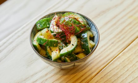 ‘Just the right hit of chilli’: cucumber sunomono.