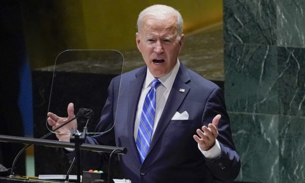 President Joe Biden speaking to the 76th Session of the United Nations General Assembly on TuesdayPresident Joe Biden speaking to the 76th Session of the United Nations General Assembly on Tuesday