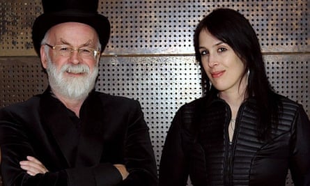 Rhianna Pratchett with her father, Sir Terry Pratchett.