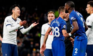 Chelsea Supporter Arrested For Allegedly Racially Abusing Son Heung Min Football The Guardian