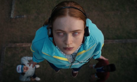 Product placement … Sadie Sink as Max Mayfield in Stranger Things.