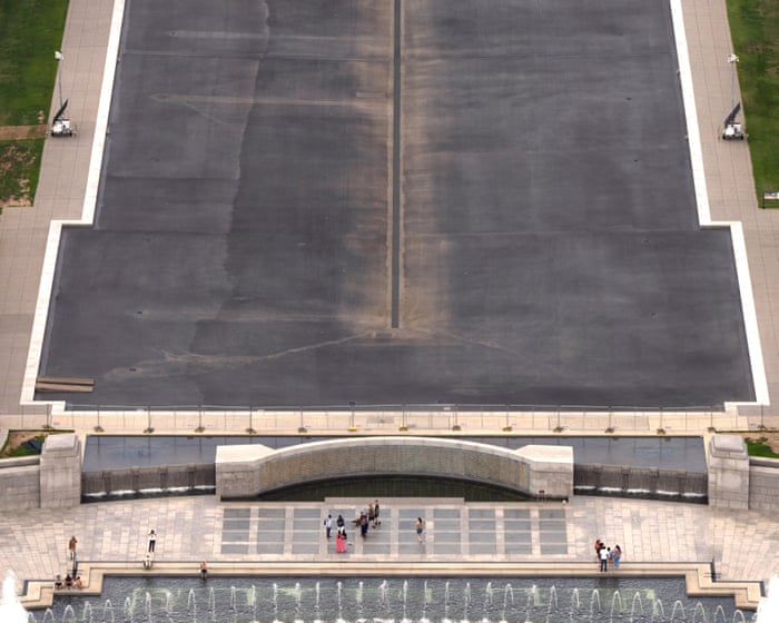 Justice department admits reflecting pool damage was not caused by vandals as it moves to drop charges against Olympian – US politics live — image supplied by The Guardian World's feed