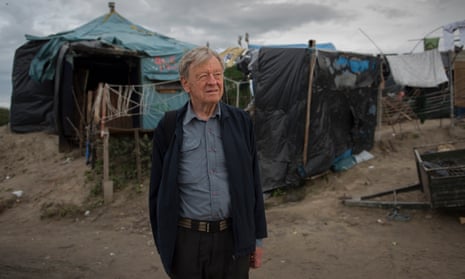 Lord Dubs in the Calais refugee camp