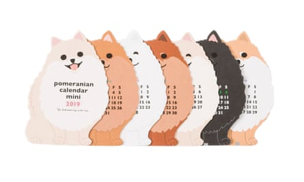 Pomeranian mini calendar, 2019