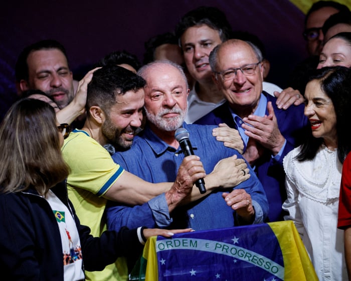 Lula wins fourth term as Brazil president after historic upset over far-right Flávio Bolsonaro