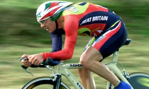 Chris Boardman at the Cycling World Championships in France, 2000.