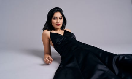 Dress by Philosophy di Lorenzo Serafini; hair by Ben Talbott; makeup by Justine Jenkins; styling by Farrah O’Connor.