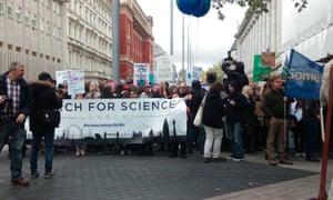 The London March for Science gets into full swing at 1pm.
