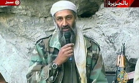 Osama bin Laden makes one of his many broadcasts. The al-Qaida leader became frustrated when many were ignored or cut by news organisations.