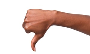 Photo of hand doing thumbs down