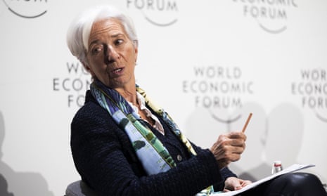 Christine Lagarde, President, European Central Bank, speakng in Davos today