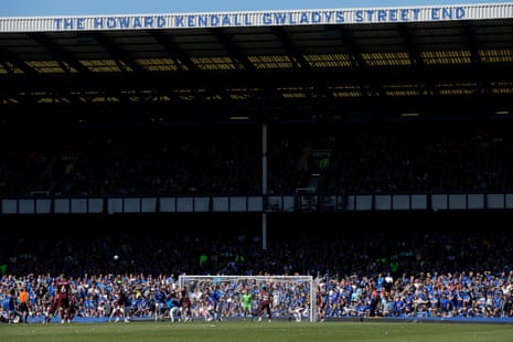 A view of the Gwladys Street Stand during the game against Ipswich