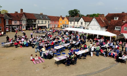 The royal wedding street party in 2011.