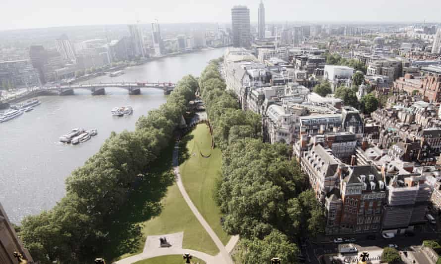 The centre is to be built in Victoria Tower Gardens next to the River Thames in central London