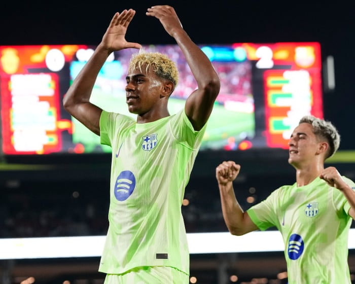 Young prince Lamine Yamal embracing the pressure of joining Barcelona’s kings | Sid Lowe