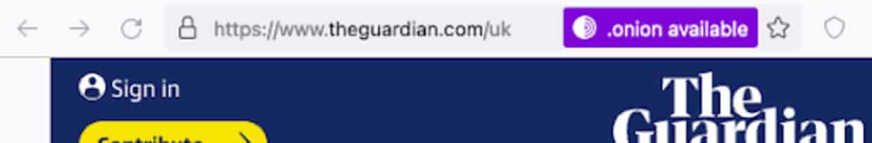 Advertising our Onion service to Tor browser users visiting theguardian.com