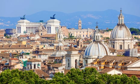 The Rome skyline in Italy