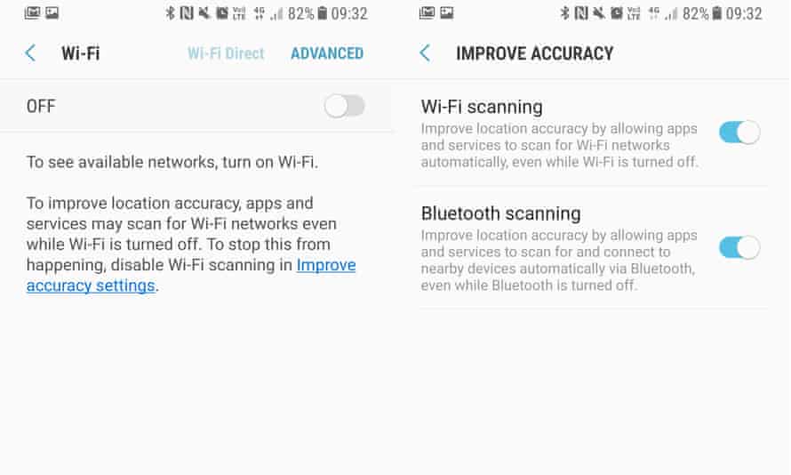 iOS 11: toggling wifi and Bluetooth in Control Centre doesn't actually turn them off | iOS | The Guardian