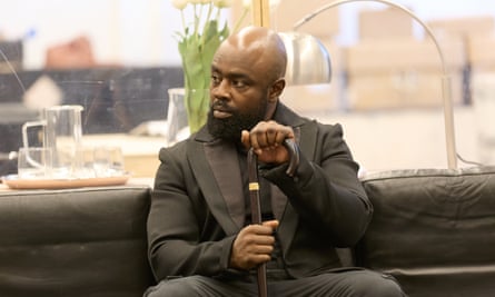 Michael Balogun en répétition pour la trilogie Lehman.